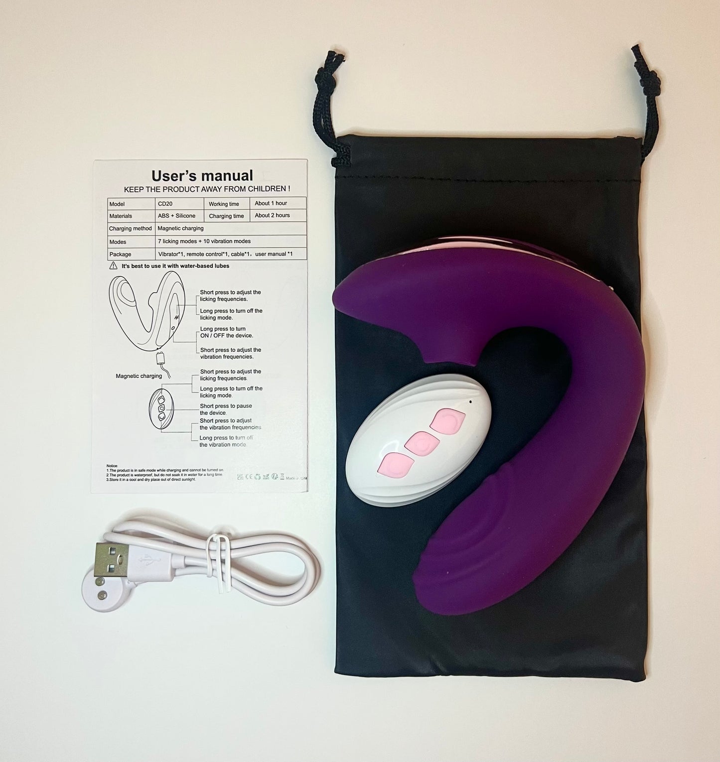 Wearable Tongue Licking Dildo
